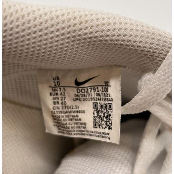 Nike Court Vision Alta Shoes Womens Size 10 Platform Leopard Print‎ DO2791-100 - Picture 10 of 10